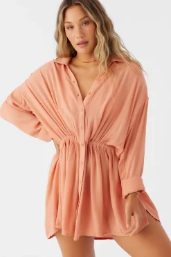 Women O’Neill Cover-Ups<SALTWATER SOLIDS CAMI SWIM COVER-UP