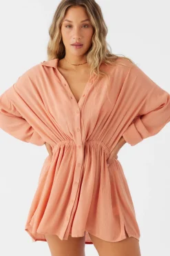 Women O’Neill Cover-Ups<SALTWATER SOLIDS CAMI SWIM COVER-UP