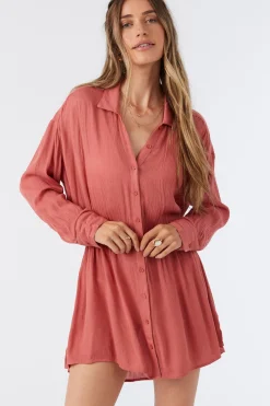 Women O’Neill Cover-Ups|Dresses<SALTWATER SOLIDS CAMI SWIM COVER-UP