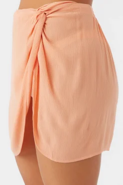 Women O’Neill Cover-Ups<SALTWATER SOLIDS HANALEI MINI SKIRT COVER-UP