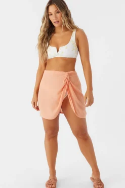 Women O’Neill Cover-Ups<SALTWATER SOLIDS HANALEI MINI SKIRT COVER-UP
