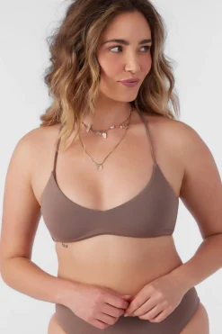 Women O’Neill Bralette|Bikini Tops<SALTWATER SOLIDS HUNTINGTON BRALETTE TOP