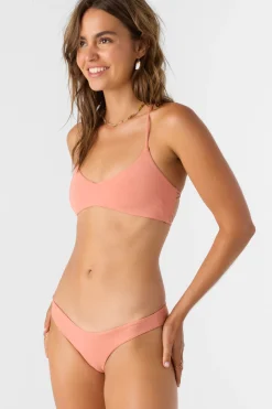 Women O’Neill Cheeky<SALTWATER SOLIDS MATIRA HIPSTER CHEEKY BOTTOMS