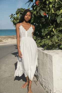 Women O’Neill Dresses<SHIBA EMBROIDERED MIDI DRESS