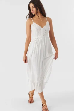 Women O’Neill Dresses<SHIBA EMBROIDERED MIDI DRESS
