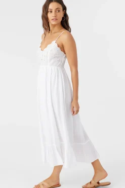 Women O’Neill Dresses<SHIBA EMBROIDERED MIDI DRESS