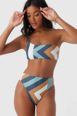 Women O’Neill Bikini Tops<SOLI GEO SEAL BEACH ONE SHOULDER TOP