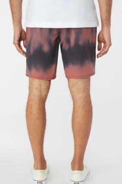 O’Neill Shorts<STOCKTON PRINT ELASTIC WAIST 18" HYBRID SHORTS