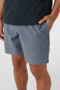 O’Neill Shorts<STOCKTON PRINT ELASTIC WAIST 18" HYBRID SHORTS