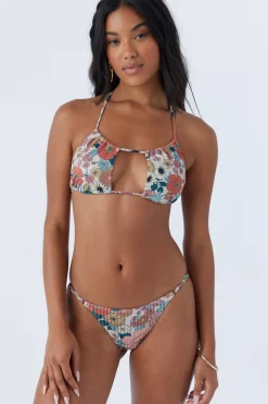 Women O’Neill Halter<TENLEY FLORAL VENTURA MULTI-WAY HALTER TOP