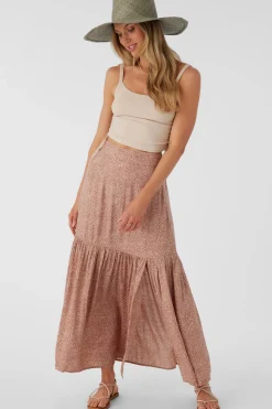 Women O’Neill Bottoms<TINSLIE LORDES ANIMAL MAXI SKIRT