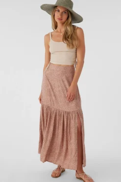 Women O’Neill Bottoms<TINSLIE LORDES ANIMAL MAXI SKIRT