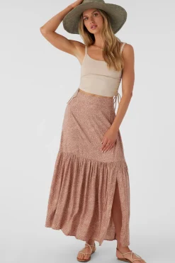 Women O’Neill Bottoms<TINSLIE LORDES ANIMAL MAXI SKIRT