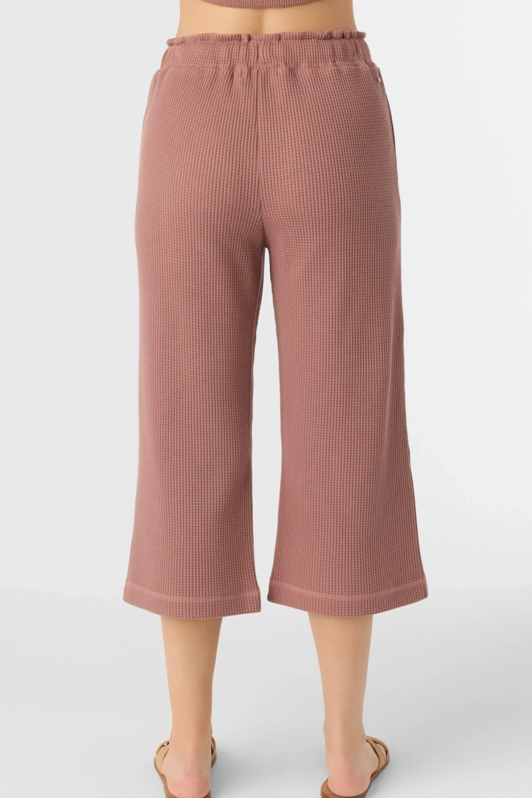 Women O’Neill Bottoms<TOUR WAFFLE KNIT CROPPED LOUNGE PANTS