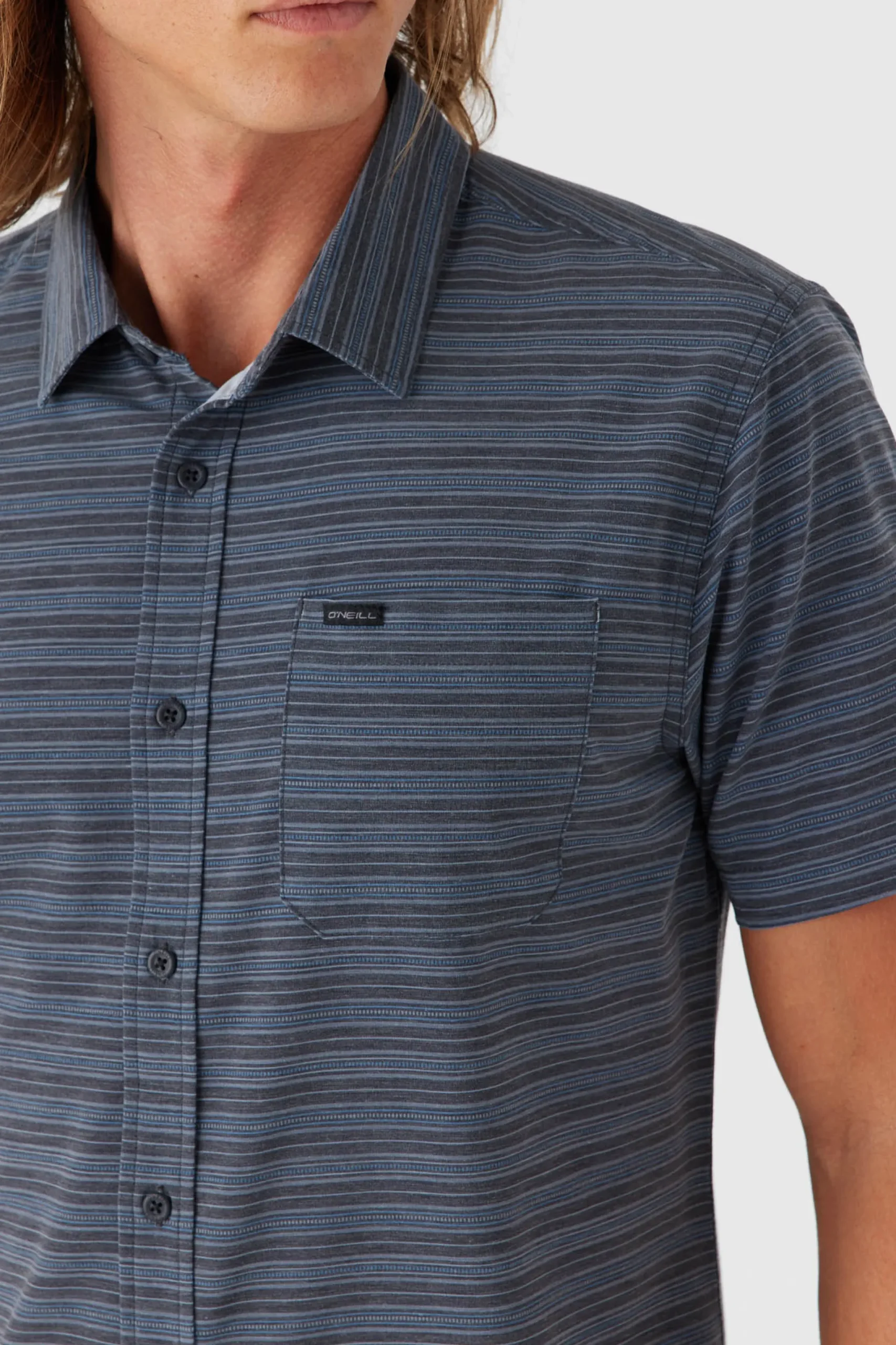 O’Neill Shirts & Flannels<TRVLR UPF TRAVERSE STRIPE STANDARD FIT SHIRT