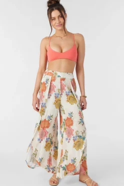 Women O’Neill Bottoms<TYMEA KALI FLORAL FLY AWAY BEACH PANTS