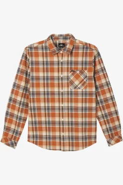 O’Neill Shirts & Flannels<WINSLOW PLAID FLANNEL LONG SLEEVE SHIRT