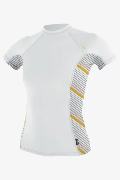 Women O’Neill Uv Protection Rash Guards<WOMEN'S SIDE PRINT S/S RASH GUARD
