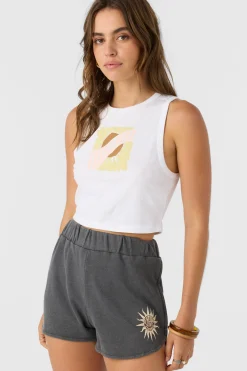 Women O’Neill Graphic Tees & Tanks<YELLOW FLOWER TEE