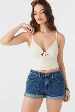 Women O’Neill Tops<YULIANA KNIT CROP TANK TOP