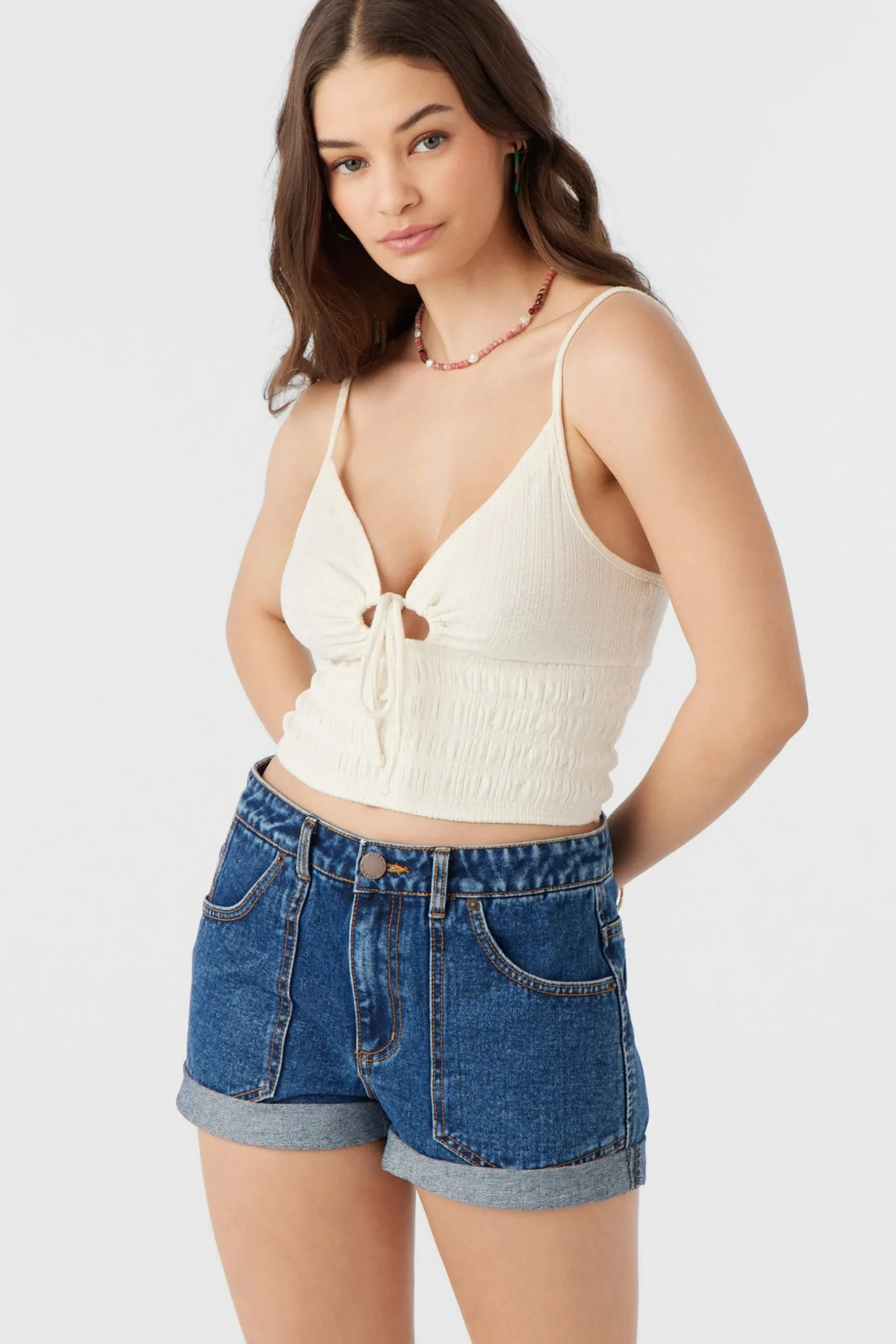 Women O’Neill Tops<YULIANA KNIT CROP TANK TOP