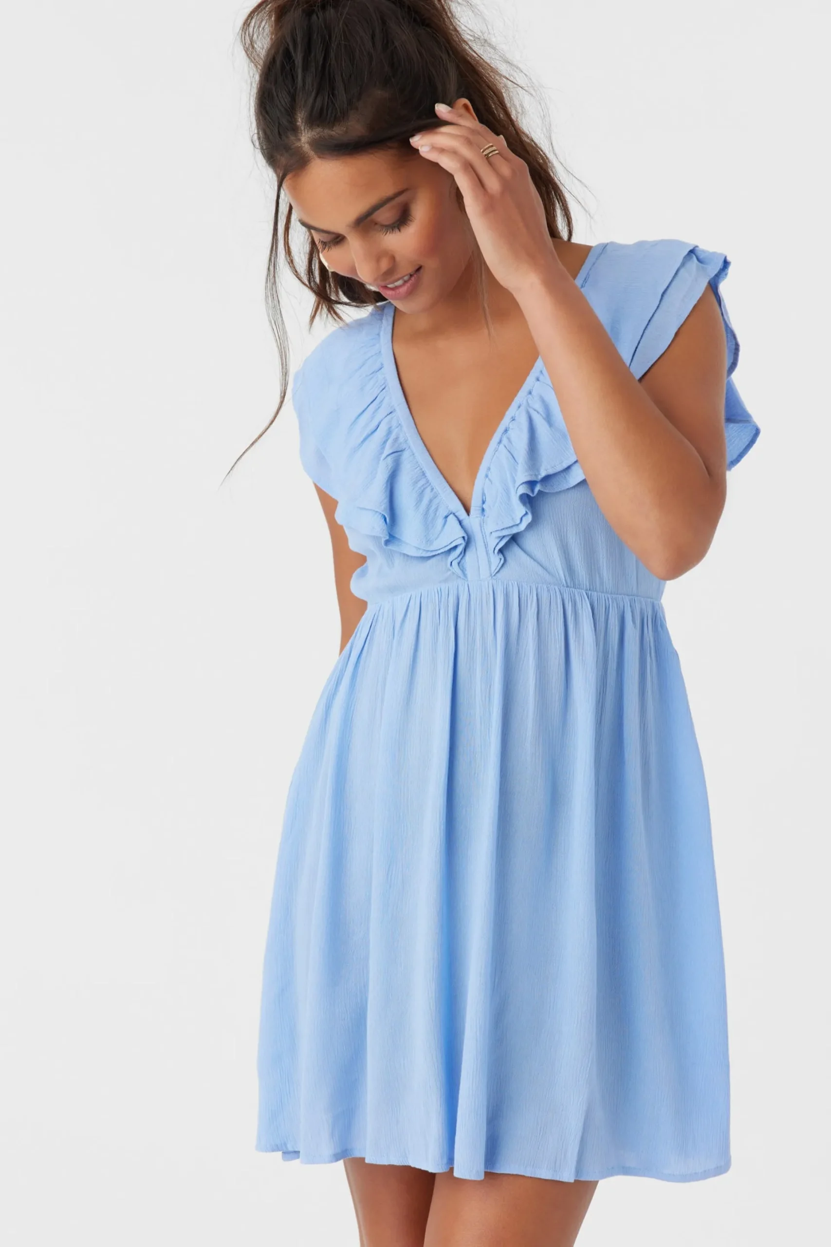 Women O’Neill Dresses<ZAINA SOLID SHORT DRESS