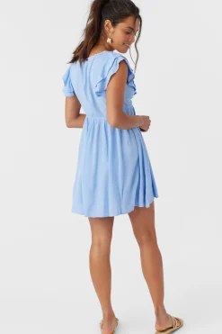 Women O’Neill Dresses<ZAINA SOLID SHORT DRESS