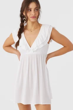 Women O’Neill Dresses<ZAINA SOLID SHORT DRESS